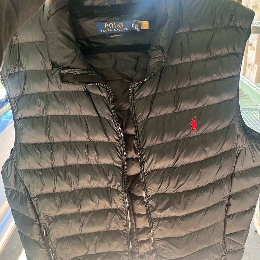 Ralph Lauren Black Quilted Vest NWOT never worn